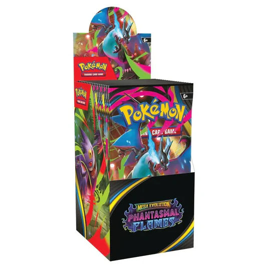 Pokémon TCG - Mega Evolution - Phantasmal Flames - Half Booster Box (18 Packs) - Sealed