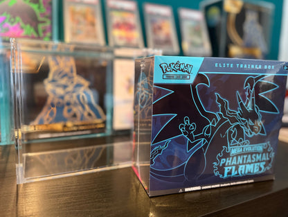 Pokémon TCG: Mega Evolution Phantasmal Flames Elite Trainer Box complete with Premium Acrylic Case