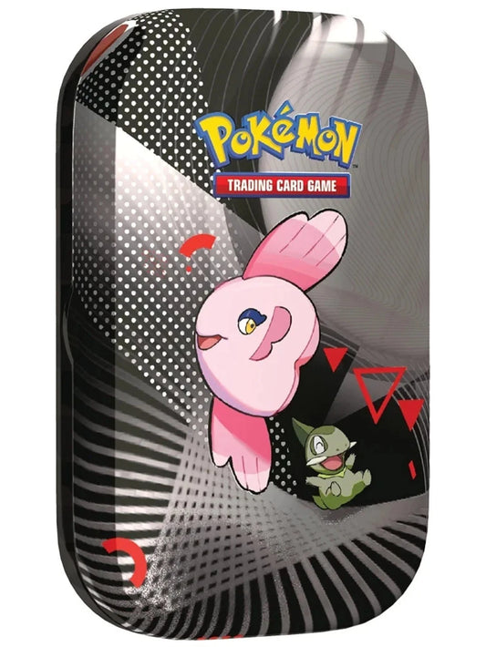 Pokemon Scarlet & Violet: Black Bolt & White Flare Unova Mini Tin – Alomomola & Axew