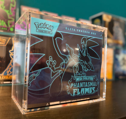 Pokémon TCG: Mega Evolution Phantasmal Flames Elite Trainer Box complete with Premium Acrylic Case