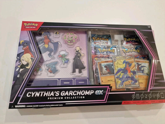 Pokémon TCG: Cynthia’s Garchomp ex Premium Collection box Sealed NEW