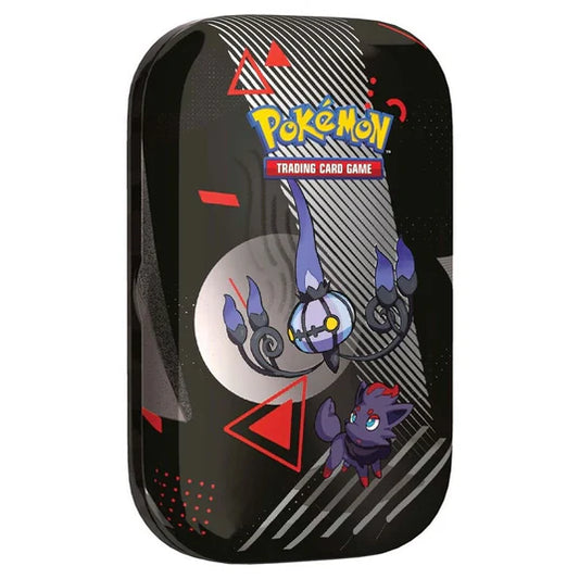Pokemon Scarlet & Violet: Black Bolt & White Flare Unova Mini Tin – Chandelure/Zorua